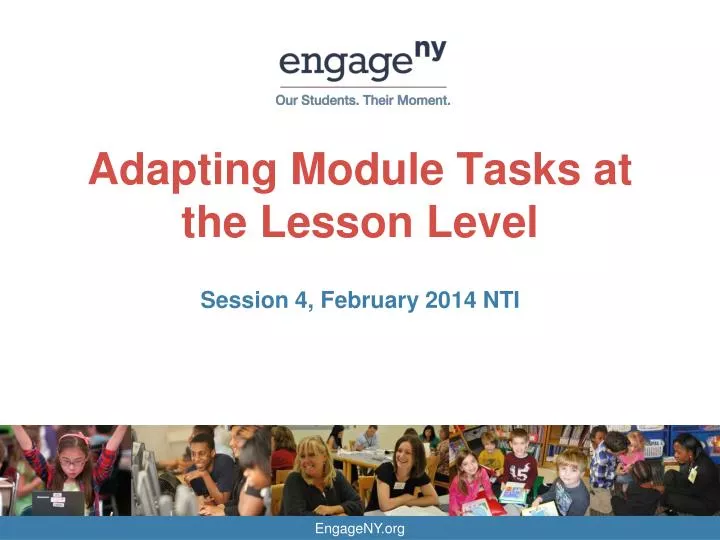 adapting module tasks at the lesson level