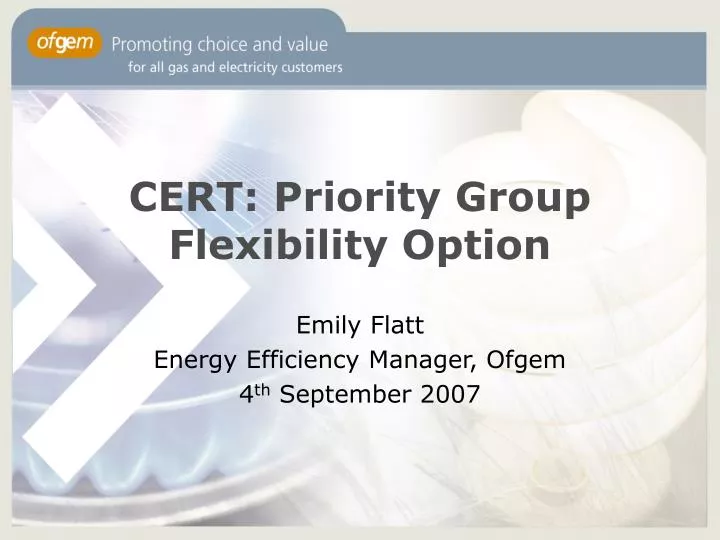 cert priority group flexibility option