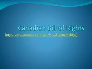 Canadian Bill of Rights