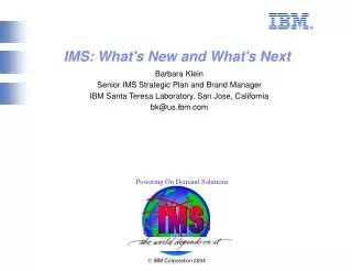 Ó IBM Corporation 2004