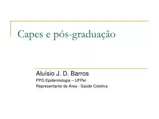 capes e p s gradua o