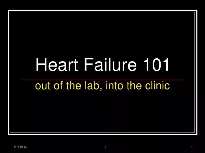 heart failure 101