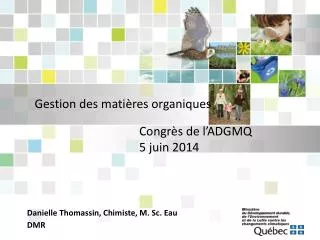 gestion des mati res organiques