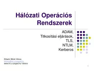 h l zati oper ci s rendszerek