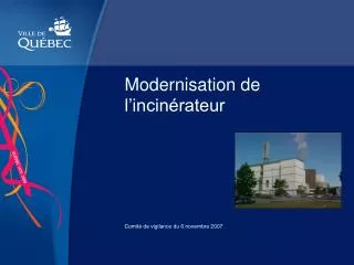 modernisation de l incin rateur