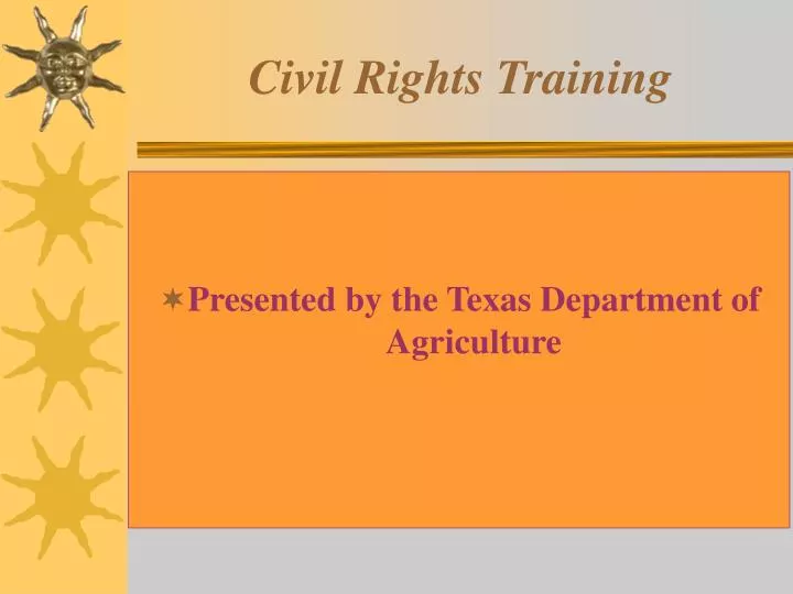 civil rights training