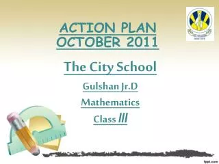 ACTION PLAN OCTOBER 2011