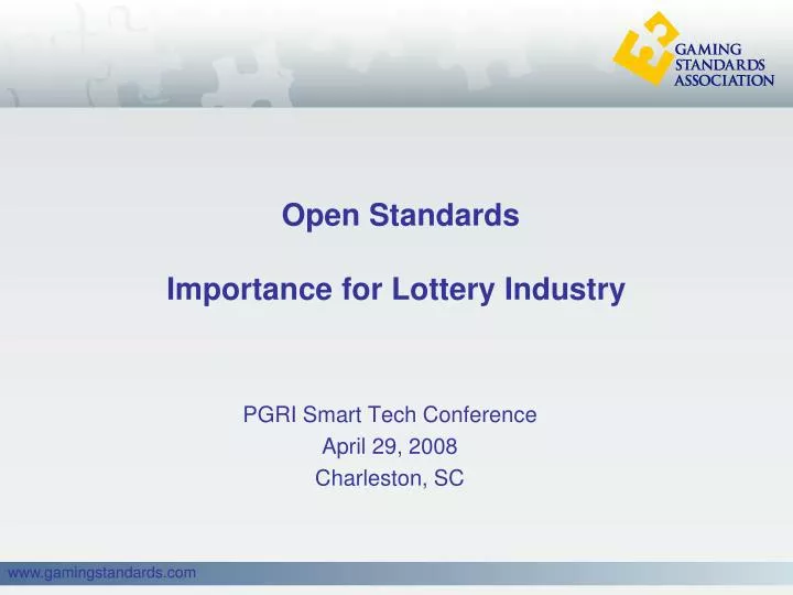 open standards importance for lottery industry