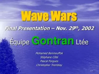 Wave Wars