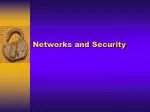 Networks and Security - slide 1