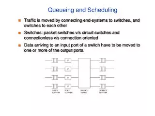 Queueing and Scheduling