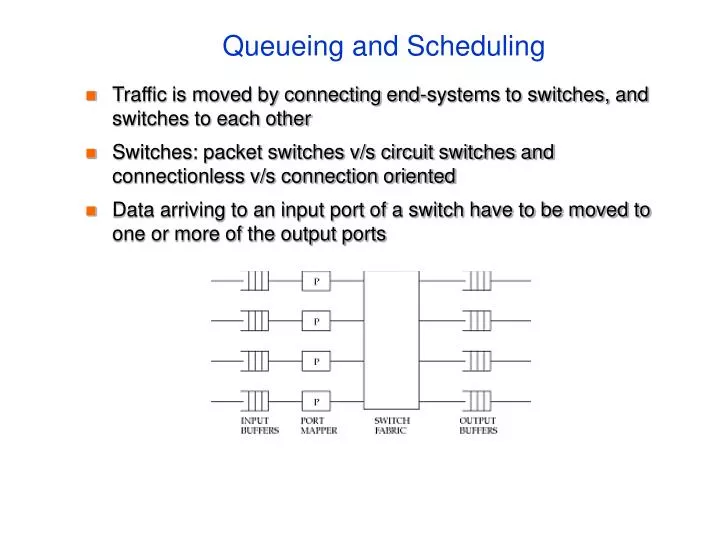queueing and scheduling