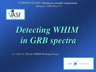 Detecting WHIM in GRB spectra