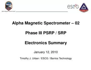 Electronics updates since Phase II Baroswitch Electronics (BSE)