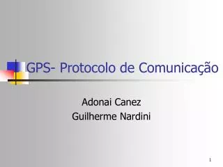 gps protocolo de comunica o