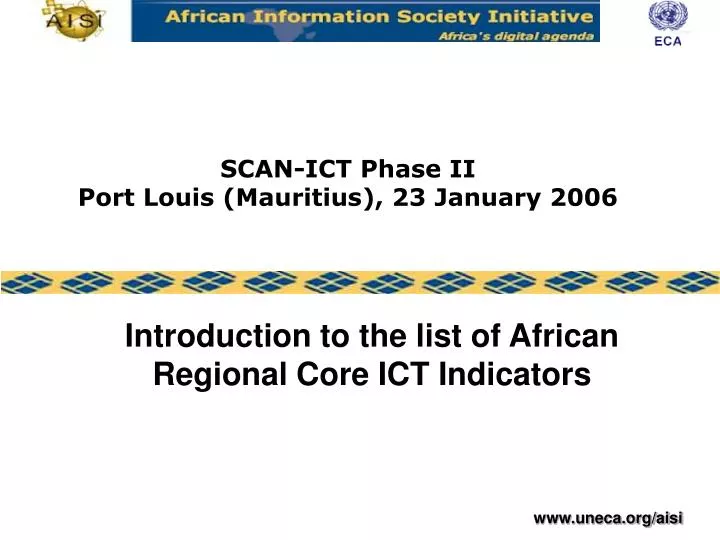 introduction to the list of african regional core ict indicators