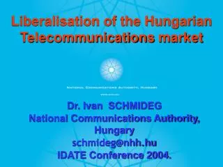 liberalisation of the hungarian telecommunications market