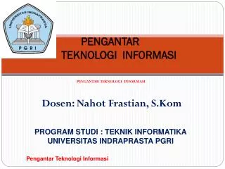 pengantar teknologi informasi