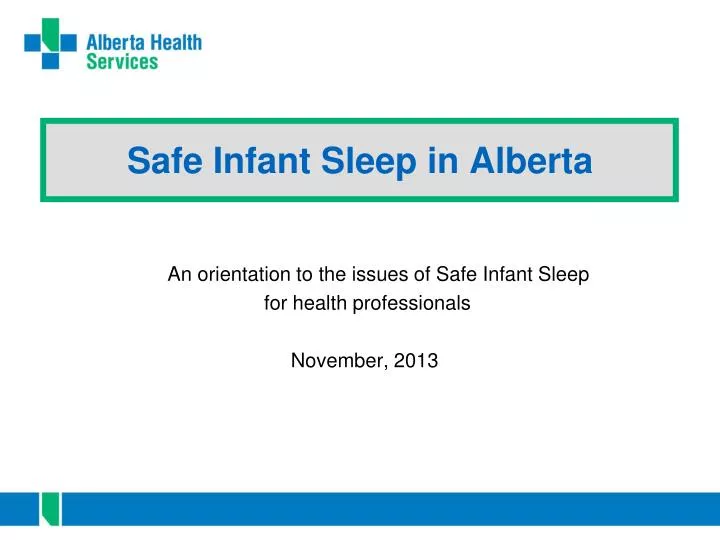 safe infant sleep in alberta