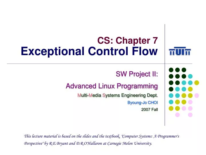 cs chapter 7 exceptional control flow