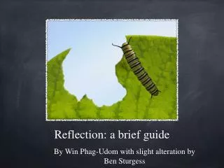 Reflection: a brief guide