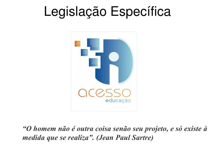 legisla o espec fica