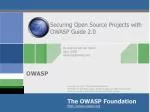 Securing Open Source Projects with OWASP Guide 2.0 - slide 1