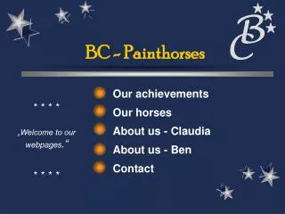 BC - Painthorses