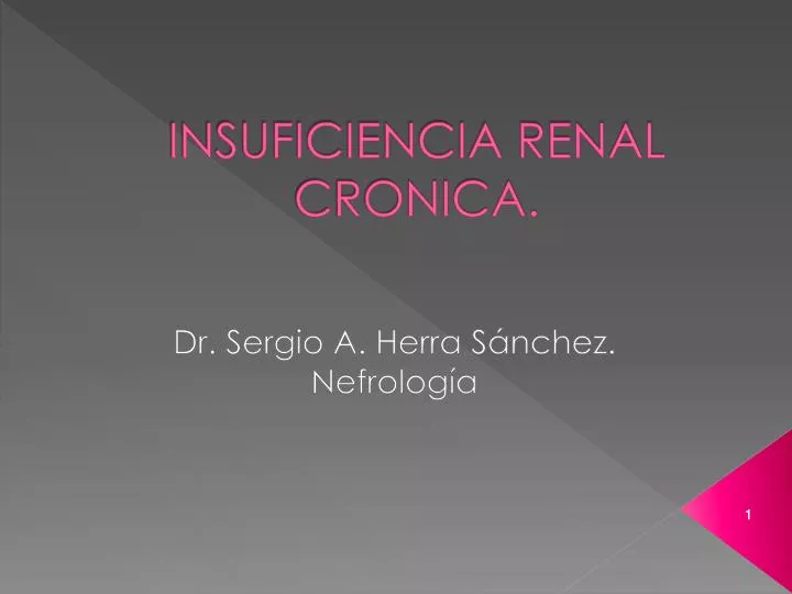 insuficiencia renal cronica