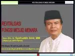 REVITALISASI FUNGSI MESJID - slide 1