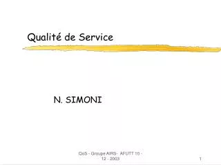 qualit de service