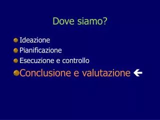 dove siamo