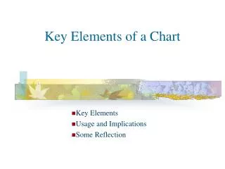 Key Elements of a Chart