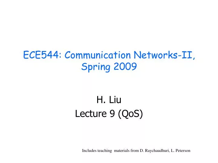 ece544 communication networks ii spring 2009