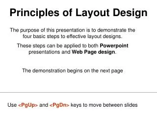 Principles of Layout Design
