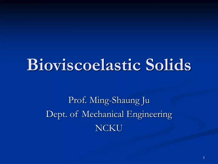 bioviscoelastic solids