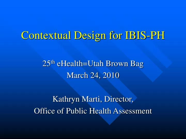 contextual design for ibis ph