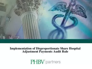 Implementation of Disproportionate Share Hospital Adjustment Payments Audit Rule