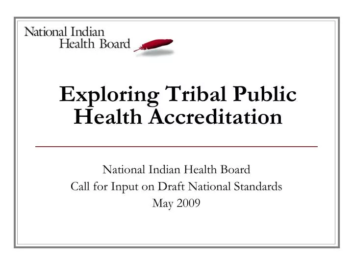 exploring tribal public health accreditation