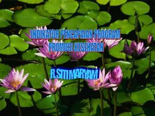 indikator pencapaian program promosi kesehatan
