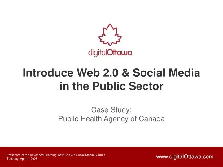 introduce web 2 0 social media in the public sector