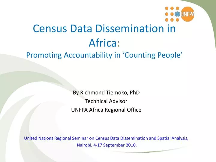 census data dissemination in africa promoting accountability in counting people