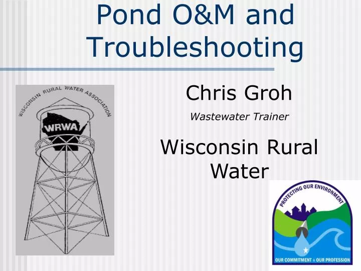 pond o m and troubleshooting