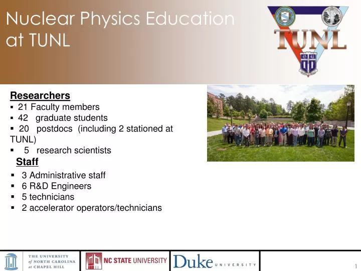 nuclear physics education at tunl