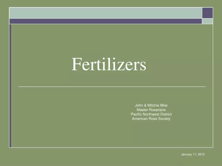 fertilizers