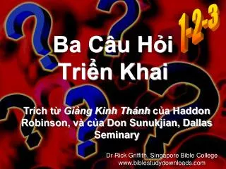 ba c u h i tri n khai