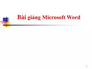 b i gi ng microsoft word