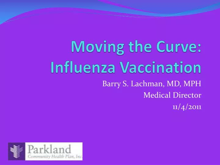 moving the curve influenza vaccination