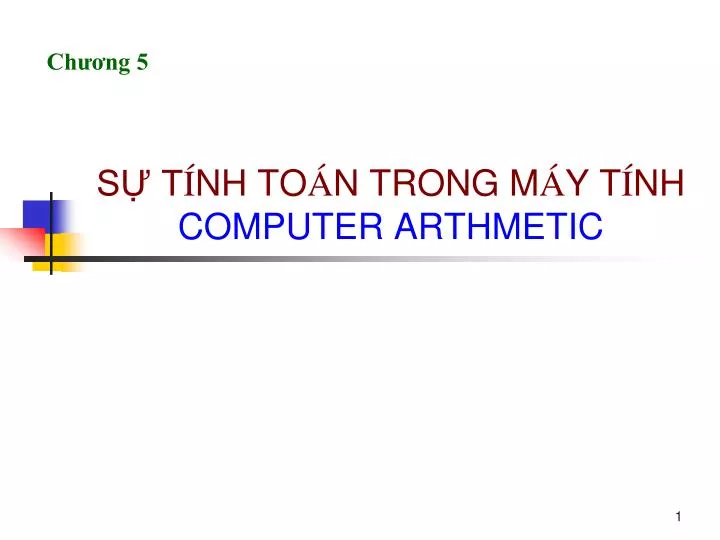 s t nh to n trong m y t nh computer arthmetic