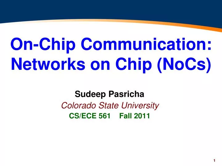 on chip communication networks on chip nocs